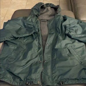 Men’s reversible rain 🌧 & fleece jacket